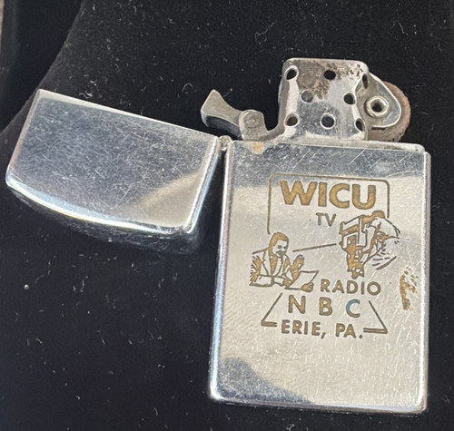 Vtg 1959 zippo lighter wicu - vtg, tv